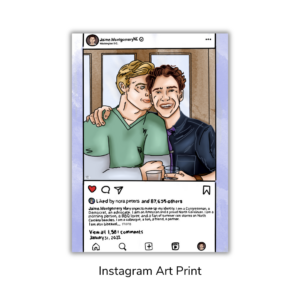 Bi-Partisan Instagram Art Print